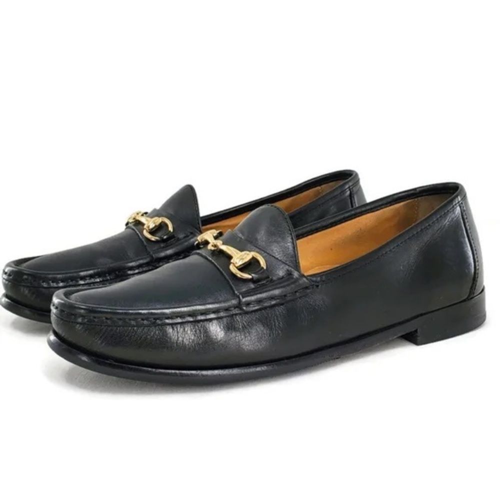 Authentic Cole Haan Black Patent Leather Horsebit Loafers